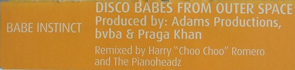 Babe Instinct - Disco Babes From Outer Space - Used Vinyl Record 12" image 2