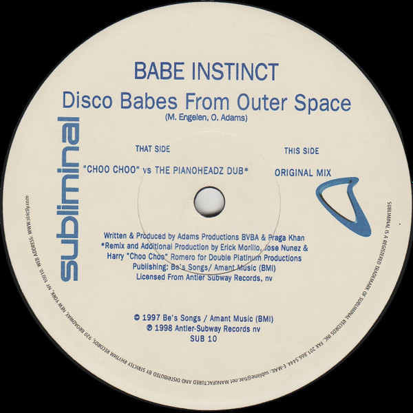 Babe Instinct - Disco Babes From Outer Space - Used Vinyl Record 12" image 5