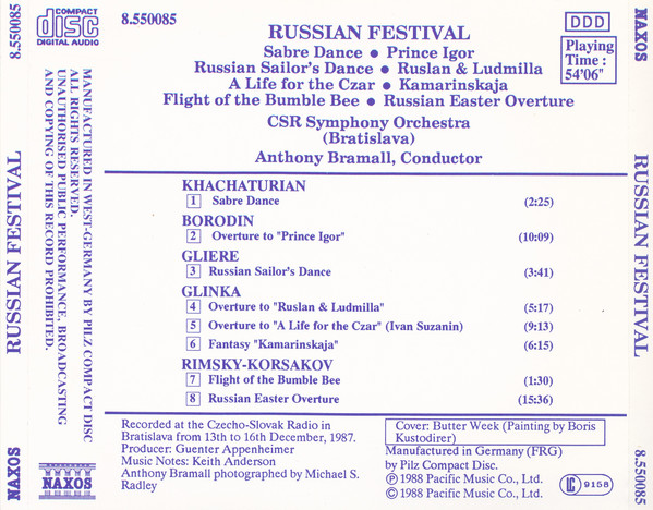 Aram Khatchaturian - Russian Festival: - Used CD image 2