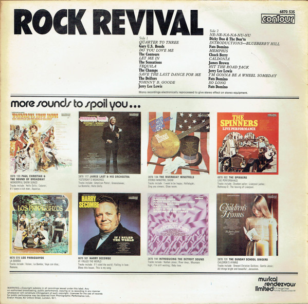 Various - Rock Revival - Used Vinyl Record image 2