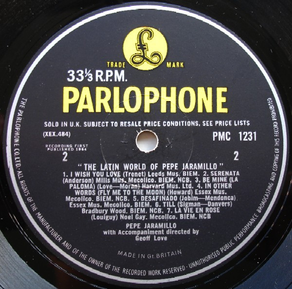 Pepe Jaramillo - Latin World Of - Used Vinyl Record image 4
