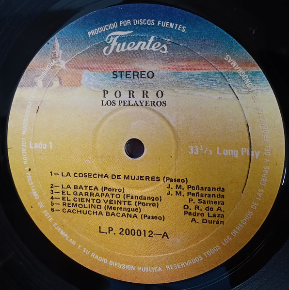 Pedro Laza Y Sus Pel - Porro Vol 2 - Used Vinyl Record image 3