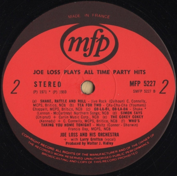 Joe Loss - Plays Your All-Time Party Hits - Used Vinyl Record image 4