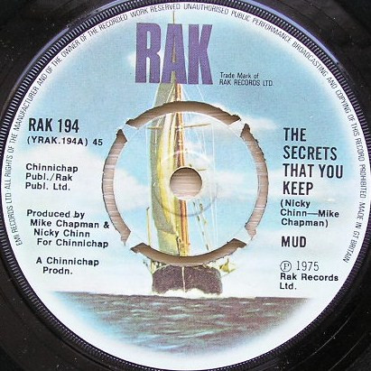 Mud - Secrets That You Keep - Used Vinyl Record 7" image 3