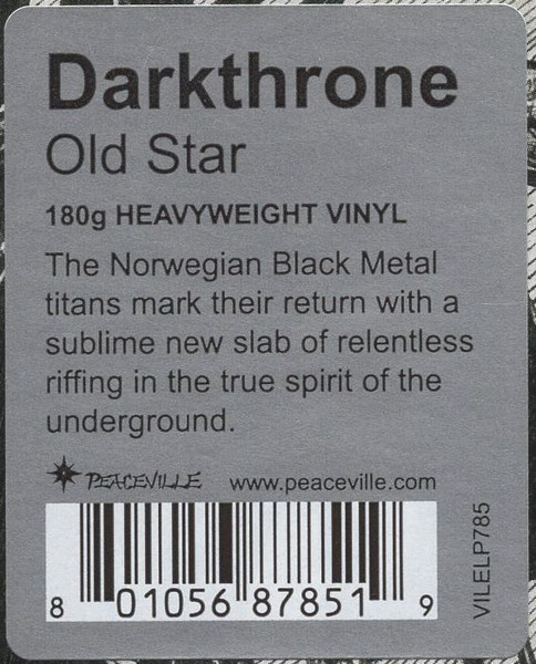 Darkthrone - Old Star - Used Vinyl Record image 5