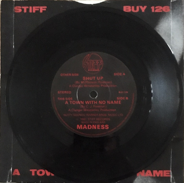 Madness - Shut Up - Used Vinyl Record 7" image 4