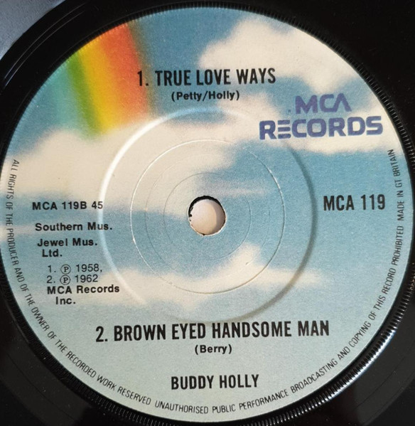Buddy Holly - It Doesn't Matter Anymore / True Love Ways / Brown Eyed image 2