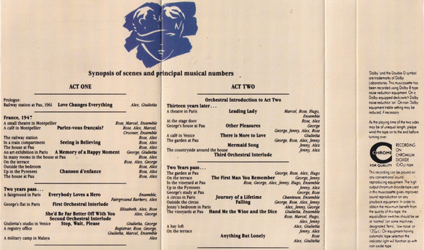 Andrew Lloyd Webber - Aspects Of Love - Used Cassette image 4