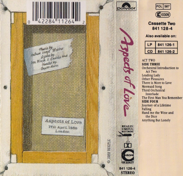 Andrew Lloyd Webber - Aspects Of Love - Used Cassette image 5