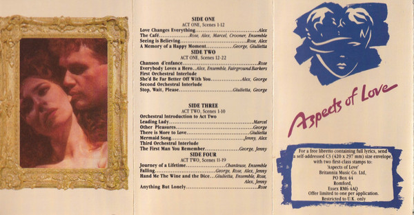 Andrew Lloyd Webber - Aspects Of Love - Used Cassette image 6