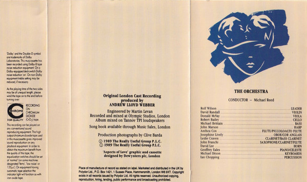 Andrew Lloyd Webber - Aspects Of Love - Used Cassette image 7