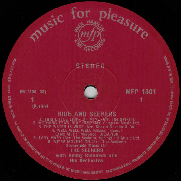 Seekers - Four & Only Seekers - Used Vinyl Record image 3