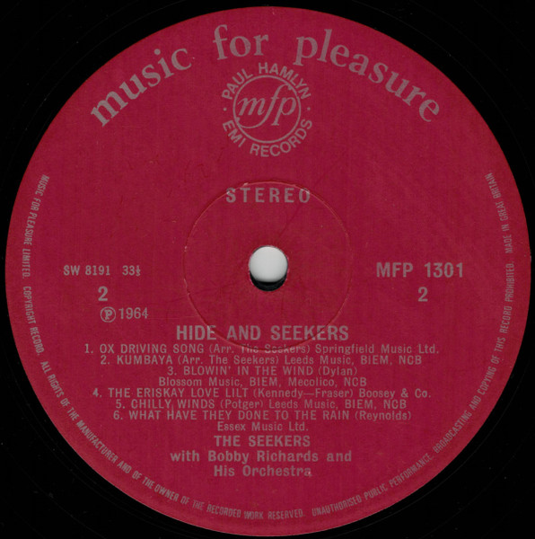 Seekers - Four & Only Seekers - Used Vinyl Record image 4