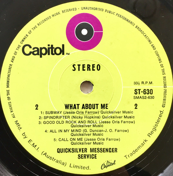 Quicksilver Messenge - What About Me - Used Vinyl Record image 4