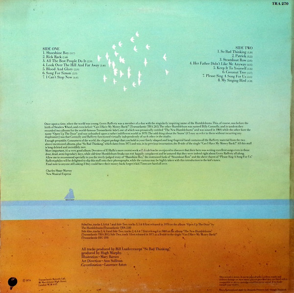 Gerry Rafferty - Revisited - Used Vinyl Record image 2