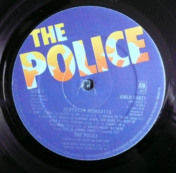 Police - Zenyatta Mondatta - Used Vinyl Record image 3
