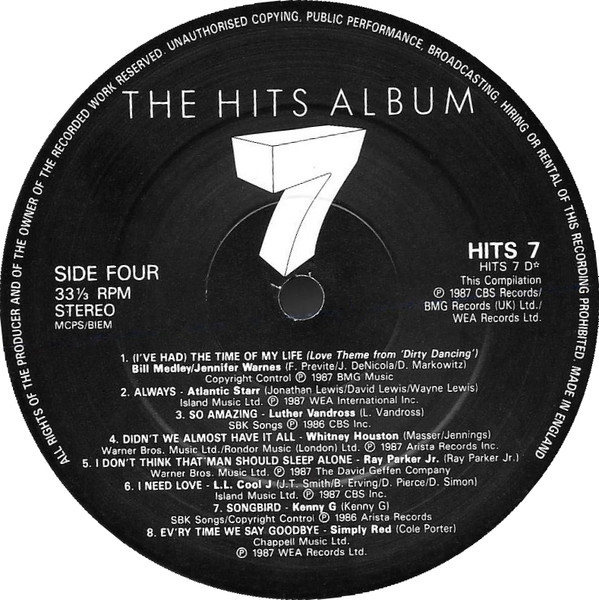 Various - Hits Album 7 - Used Vinyl Record image 9