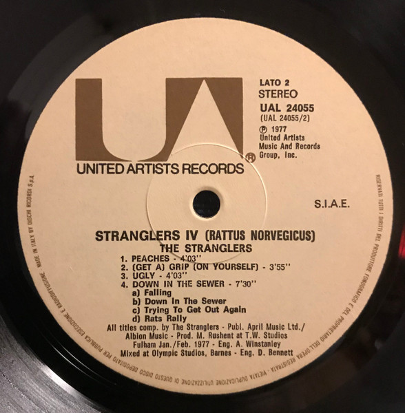 Stranglers - Stranglers IV (Rattus Norvegicus) - Used Vinyl Record image 4
