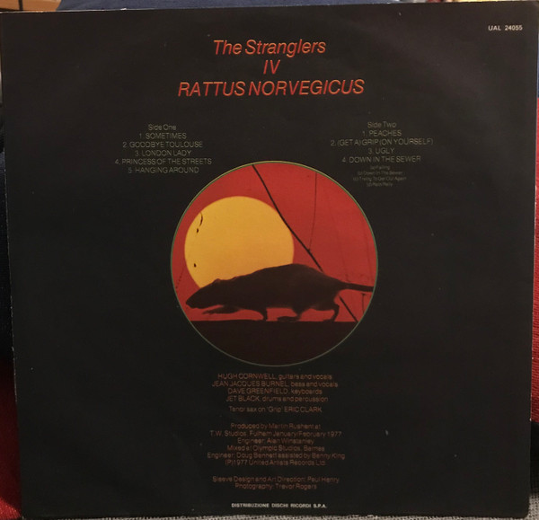 Stranglers - Stranglers IV (Rattus Norvegicus) - Used Vinyl Record image 6