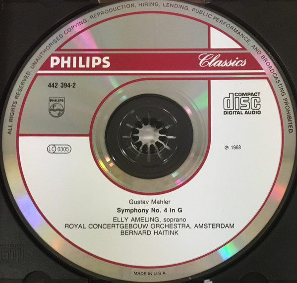 Gustav Mahler - Symphony No. 4 - Used CD image 3