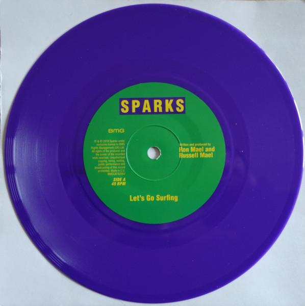 Sparks - Let's Go Surfing - Vinyl Record 7" image 3