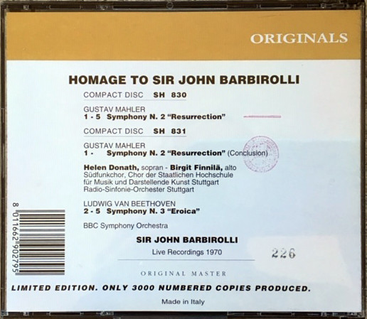 Sir John Barbirolli - Homage To : Beethoven Symphony No. 3 "Eroica"/ image 2