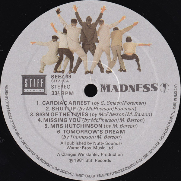 Madness - 7 - Used Vinyl Record image 3