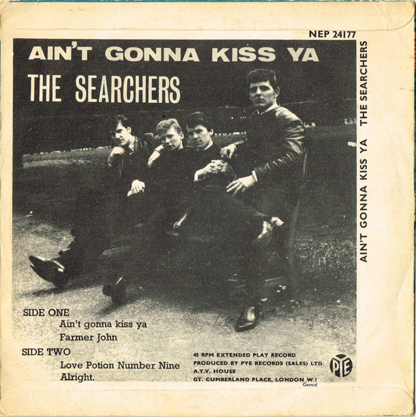 Searchers - Ain't Gonna Kiss Ya - Used Vinyl Record 7" image 2