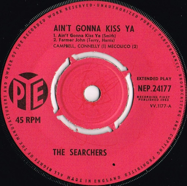 Searchers - Ain't Gonna Kiss Ya - Used Vinyl Record 7" image 3