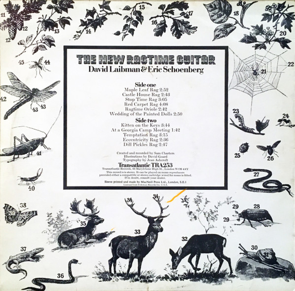 David Laibman - New Ragtime Guitar - Used Vinyl Record image 2