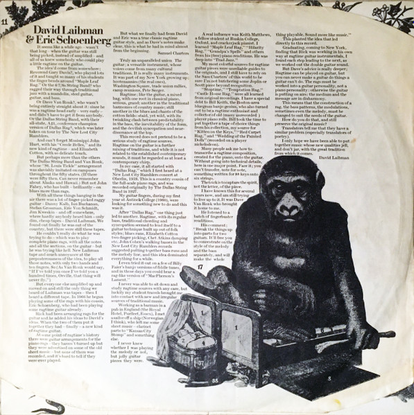 David Laibman - New Ragtime Guitar - Used Vinyl Record image 6