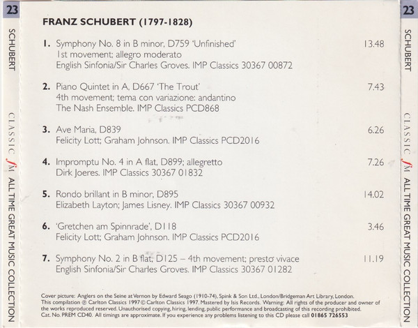 Various - Schubert - Used CD image 2