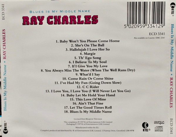 Ray Charles - Blues Is My Middle Name - Used CD image 3