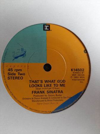 Frank Sinatra - New York New York - Used Vinyl Record 7" image 2
