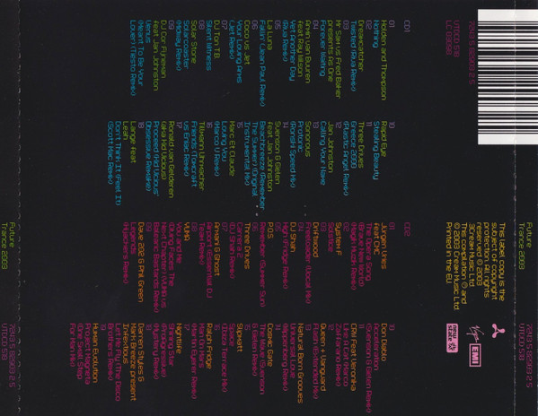 Various - Cream Future Trance 2003 - Used 2xcd image 3