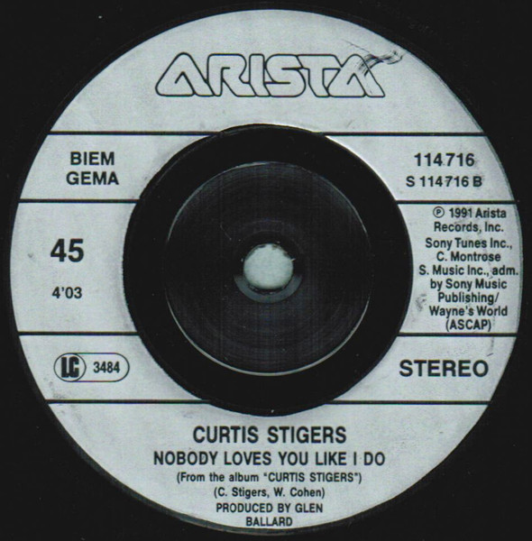 Curtis Stigers - I Wonder Why - Used Vinyl Record 7" image 4