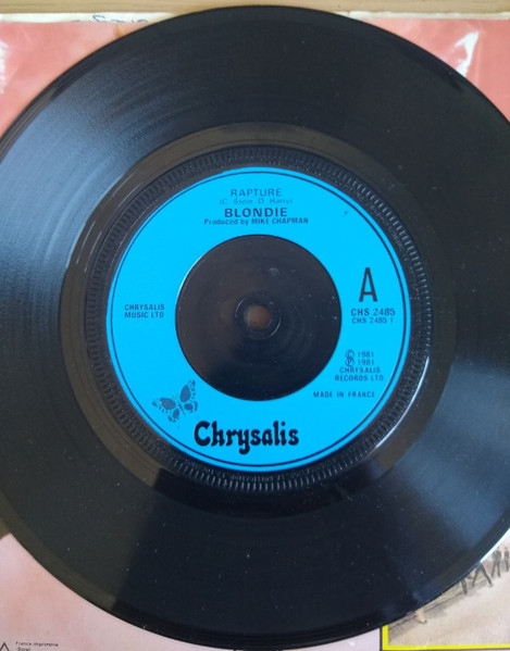 Blondie - Rapture - Used Vinyl Record 7" image 4