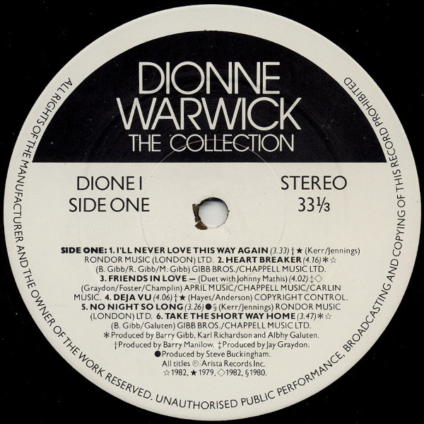 Dionne Warwick - Collection - Used Vinyl Record image 5