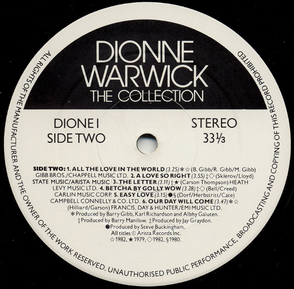 Dionne Warwick - Collection - Used Vinyl Record image 6