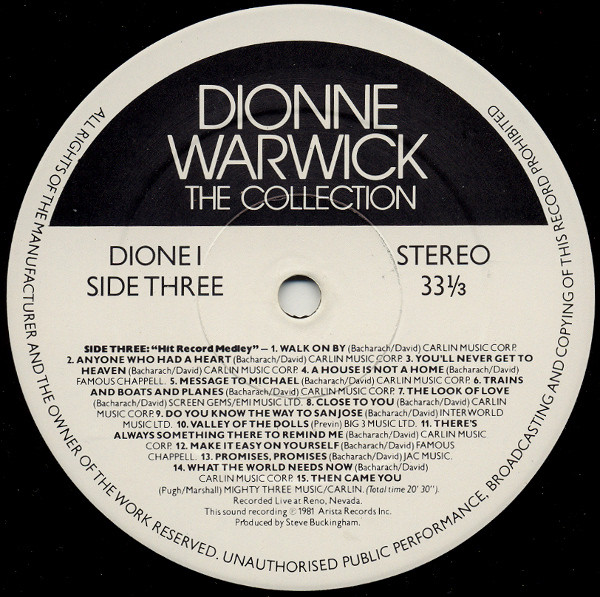 Dionne Warwick - Collection - Used Vinyl Record image 7
