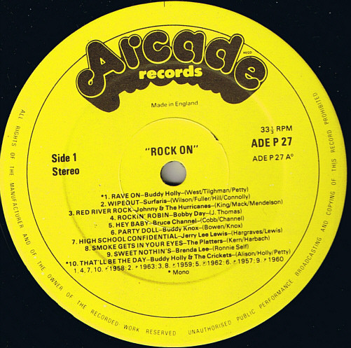 Various - Rock On - Used Vinyl Record image 3
