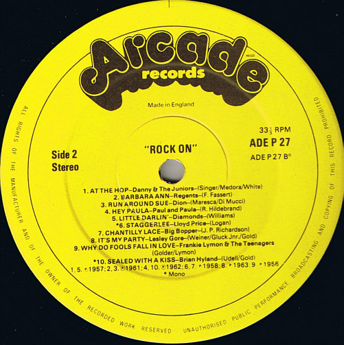 Various - Rock On - Used Vinyl Record image 4