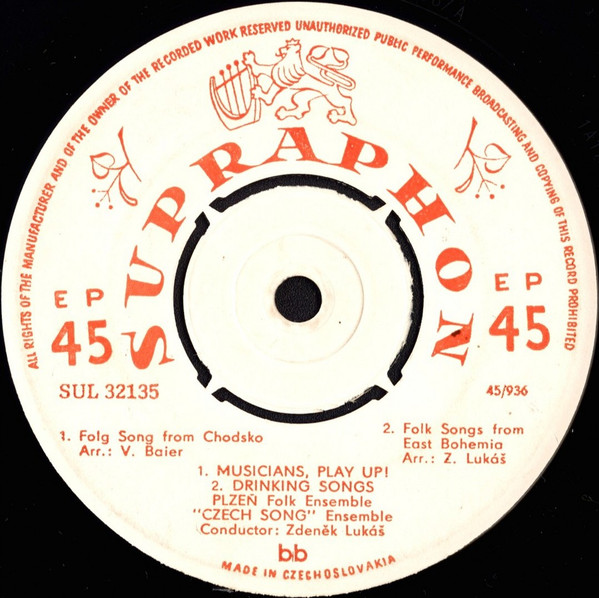 Plzeňský Lidový S - Czech Folk Songs And Dance - Used Vinyl Record image 3
