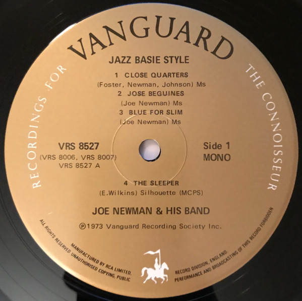 Joe Newman - Jazz Basie Style - Used Vinyl Record image 3