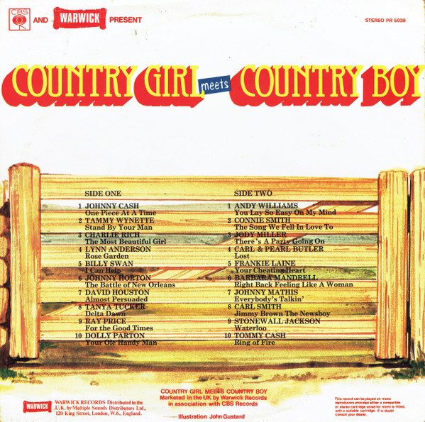 Various - Country Girl Meets Country Boy - Used Vinyl Record image 2