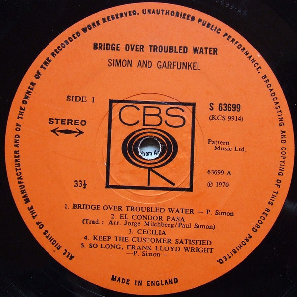 Simon & Garfunkel - Bridge Over Troubled Water - Used Vinyl Record image 3