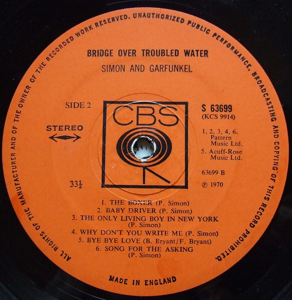 Simon & Garfunkel - Bridge Over Troubled Water - Used Vinyl Record image 4