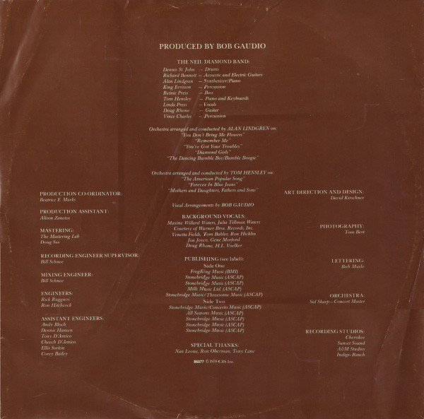 Neil Diamond - You Don't Bring Me Flowers - Used Vinyl Record image 6