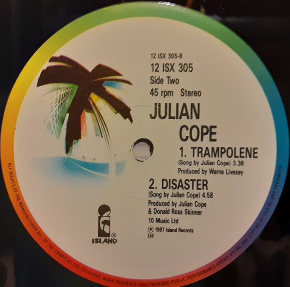 Julian Cope - Trampolene - Used Vinyl Record 12" image 4