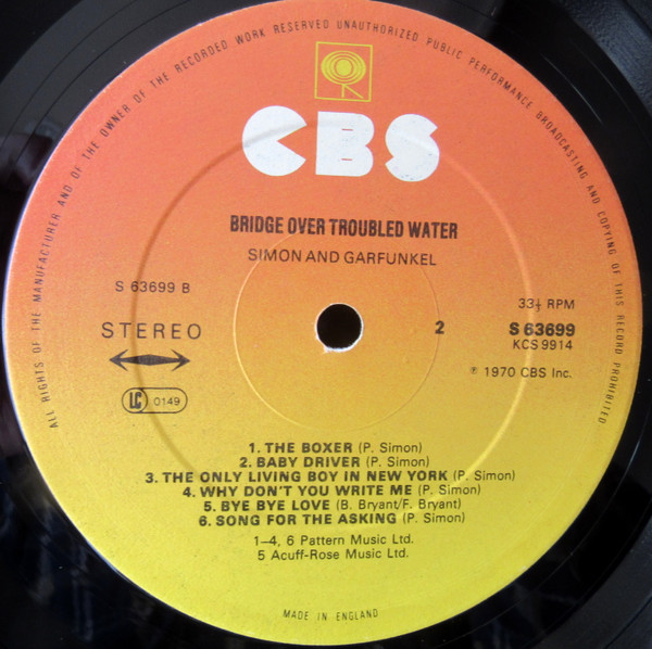 Simon & Garfunkel - Bridge Over Troubled Water - Used Vinyl Record image 5